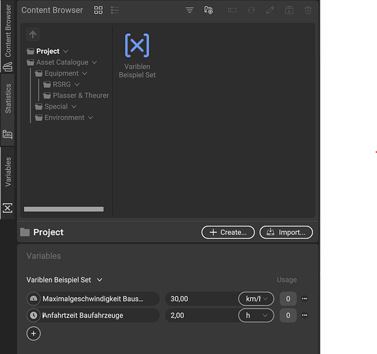 ProjektVariablen